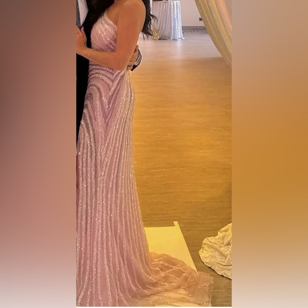 Elegant Pink Evening Gown